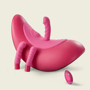Rider Desire, Hands-Free Vibrators with 3 Attachments, Dual Stimulation with 5 Functions, Sex Toy for Women