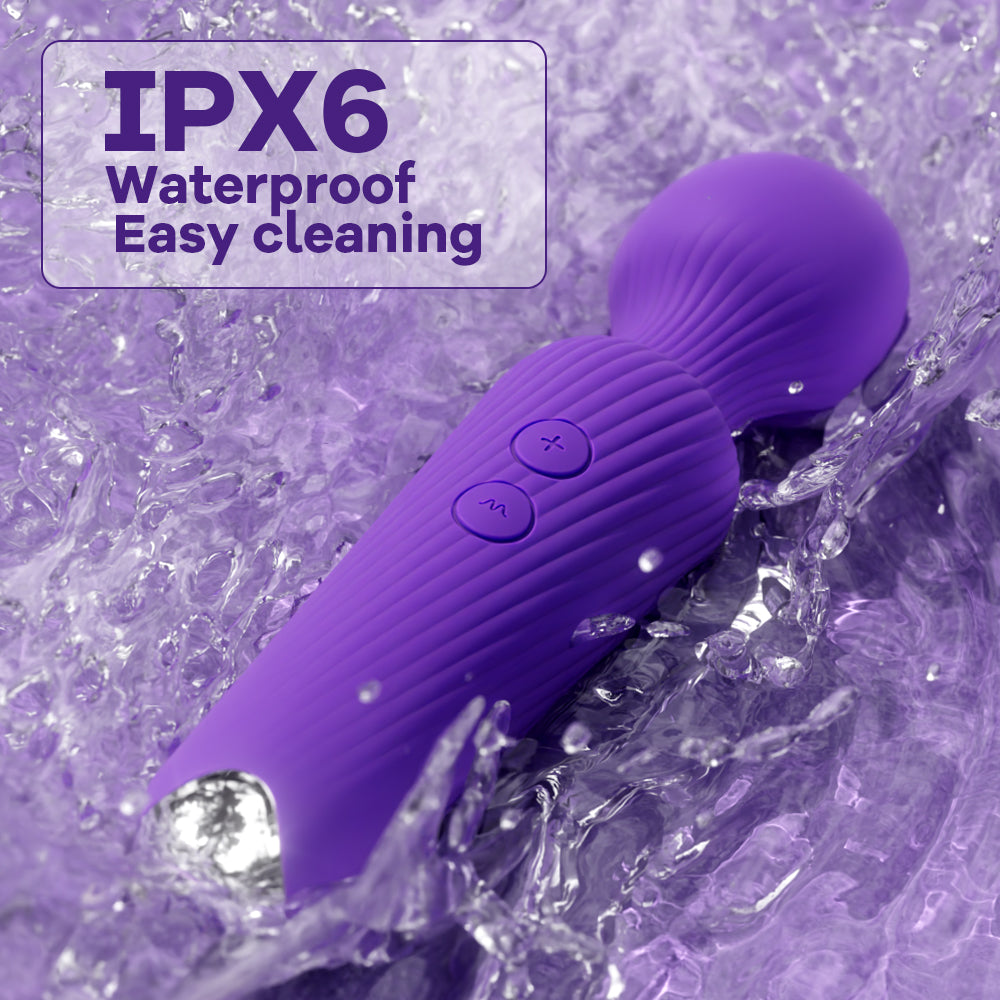 LUCIA Massage Wand – Silicone Vibrator with 6 Patterns