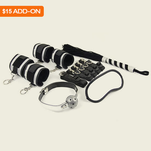 USA Warehouse 6 Pieces Adult Bdsm Bondage Kit Set Leather Bondage Sex Toy For Couple