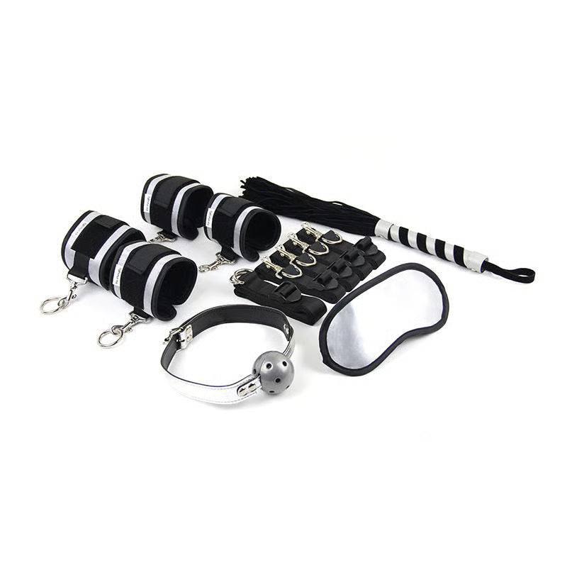 USA Warehouse 6 Pieces Adult Bdsm Bondage Kit Set Leather Bondage Sex Toy For Couple