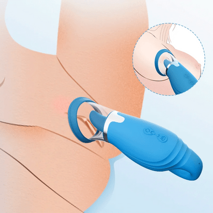 Sierra Suction Intensity Tongue-licking Clit & Nipple Stimulator