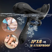 10 Vibrations Penis Ring & Sleeve 2 IN 1 for Couple