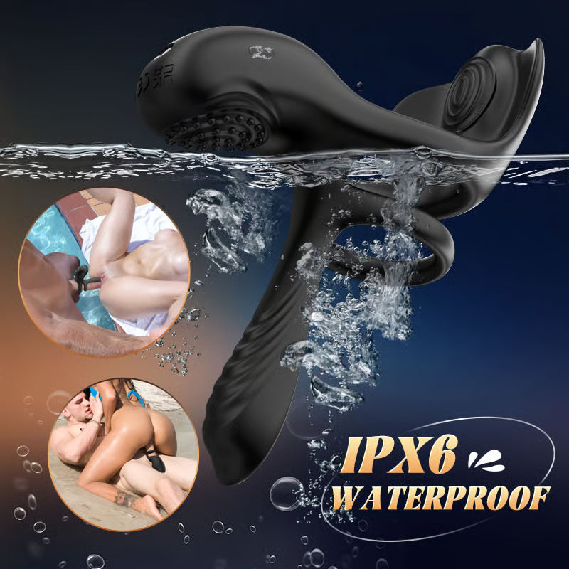 10 Vibrations Penis Ring & Sleeve 2 IN 1 for Couple