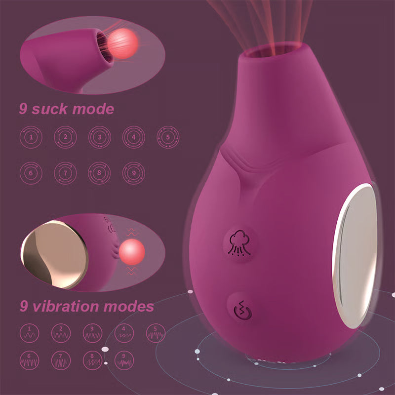 Penny - 9 Sucking & Vibrating Clitoral Suction Vibrators Nipple Toys