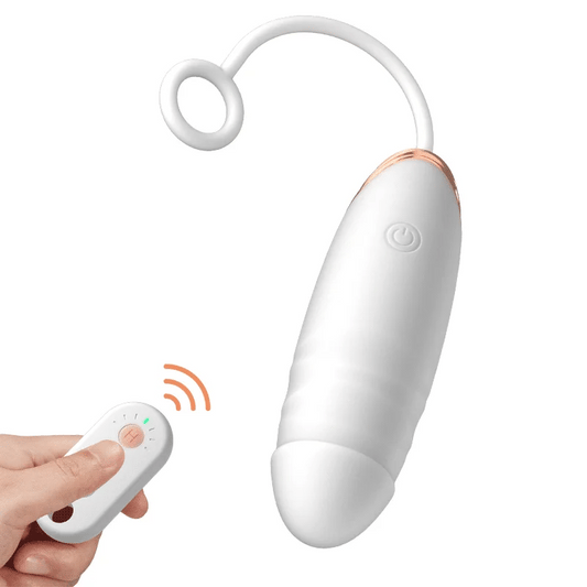 Thrusting & 42°C Heating Portable Bullet Vibrator Double Stimulation For Beginner