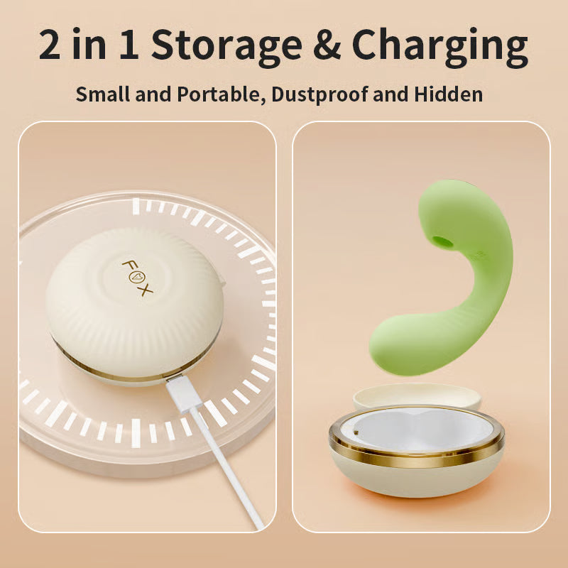 APP Control Clit sucking Egg Vibrator with Dust-proof Charging Box