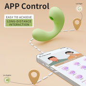 APP Control Clit sucking Egg Vibrator with Dust-proof Charging Box
