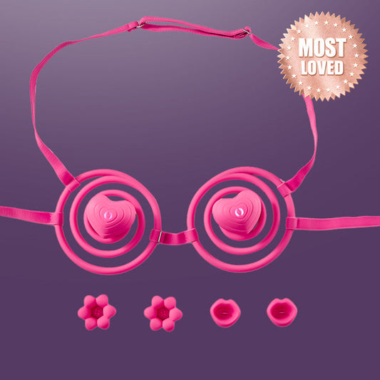 VVD Vkini – Hands-Free Nipple Vibrator with 2 Magnetic Attachments and Adjustable Shoulder Straps