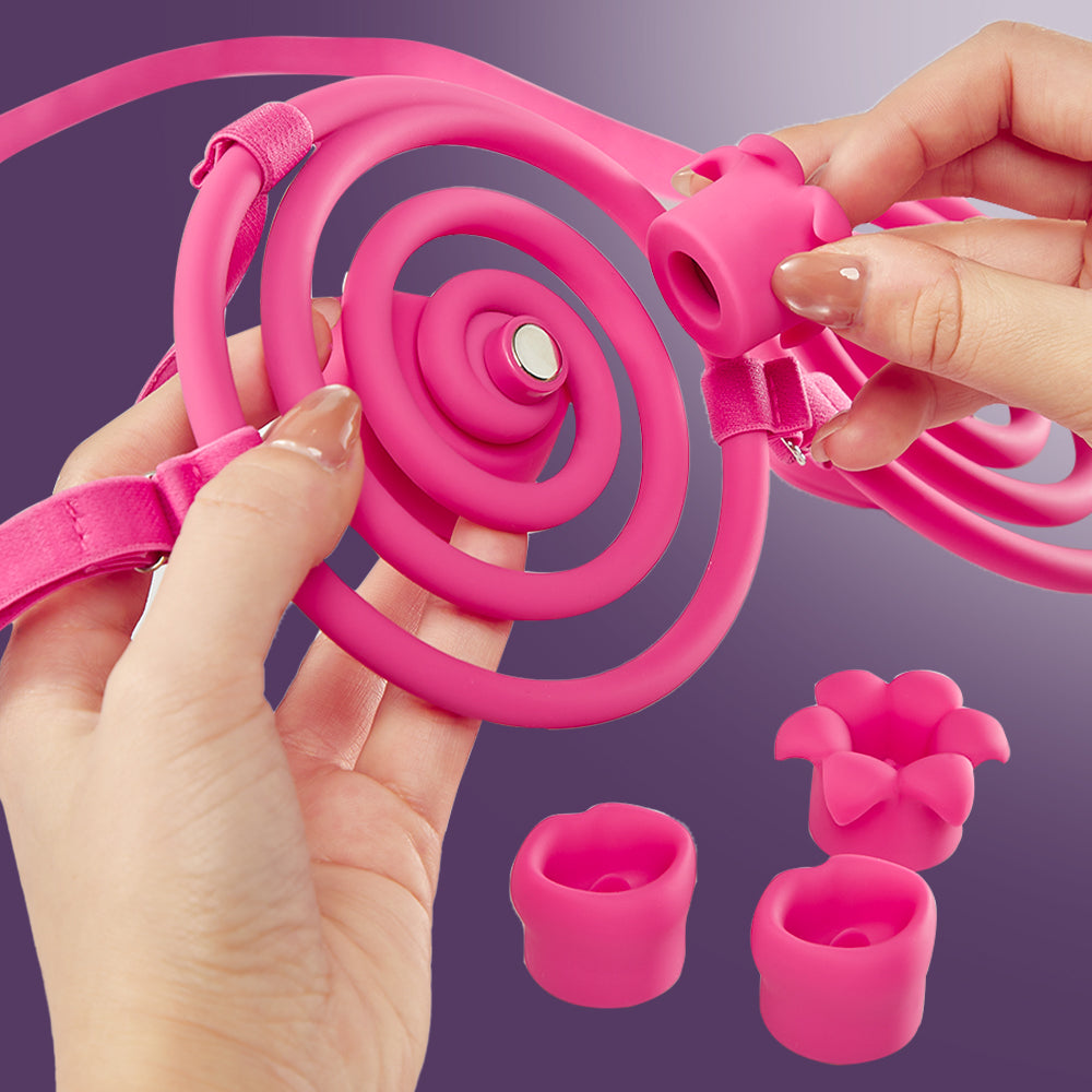 VVD Vkini Hands-Free Nipple Vibrator with 2 Magnetic Attachments and VVD Vkini Hands-Free Nipple Vibrator with 2 Magnetic Attachments and