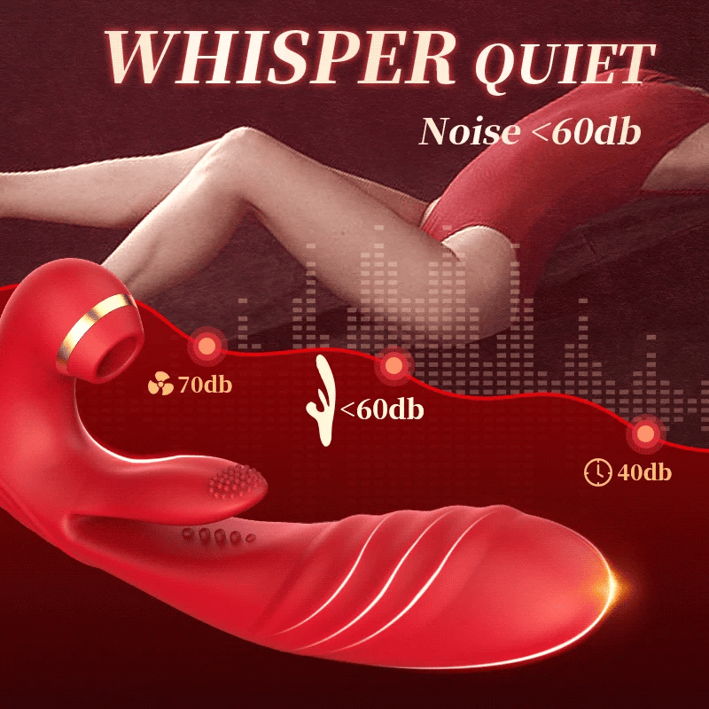 7 Sucking 3 Thrusting & Vibration 10 Tapping G Spot Vibrator Free Shipping