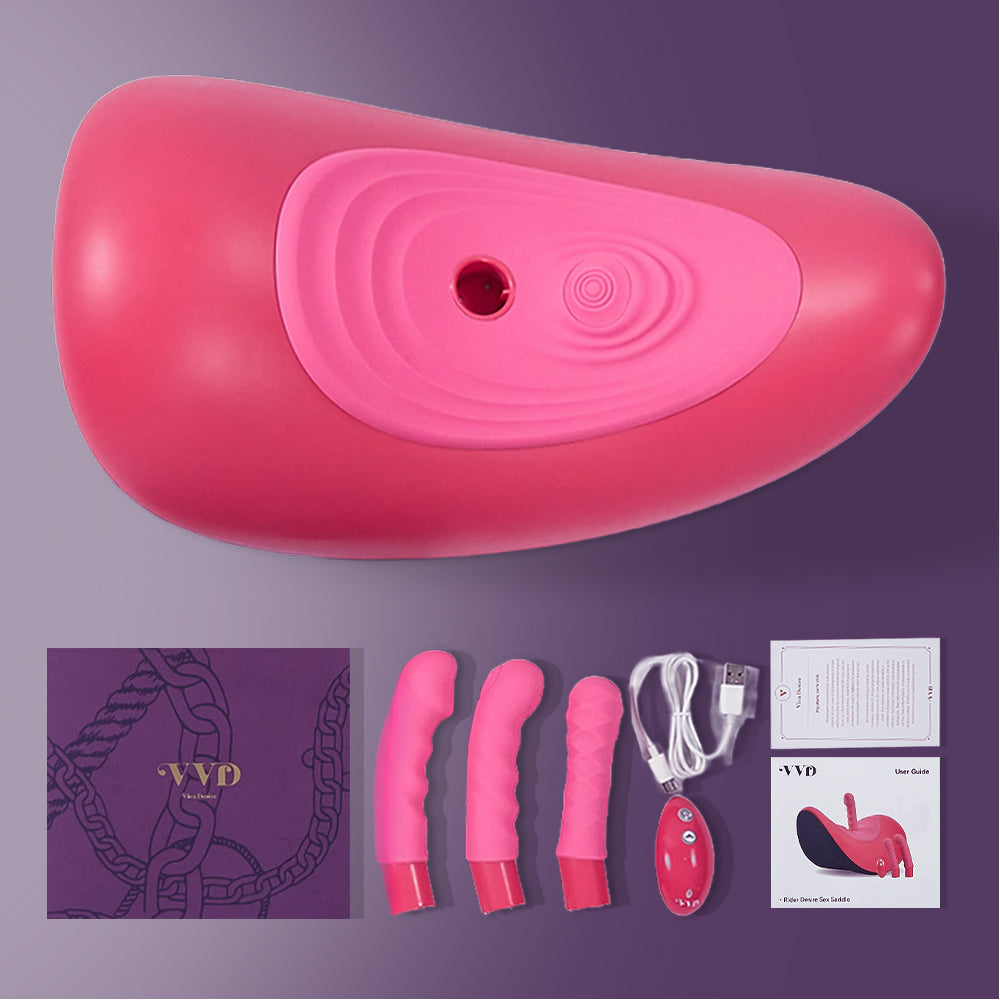 Rider Desire, Sex Saddle with 3 Attachments for Couples