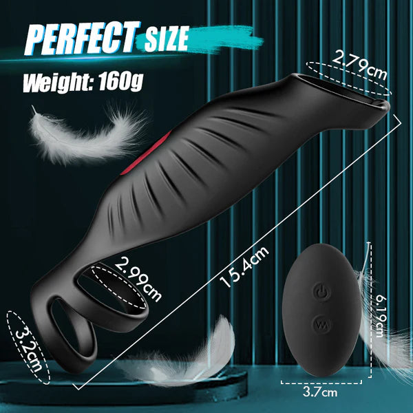 SemenSentry - Vibrating 2 IN 1 Cock Ring