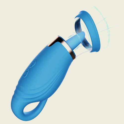 Sierra Suction Intensity Tongue-licking Clit & Nipple Stimulator