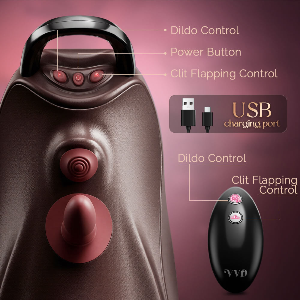 VVD RiderAir-Ride-on Sex Machine with Aarmrests and Remote Control