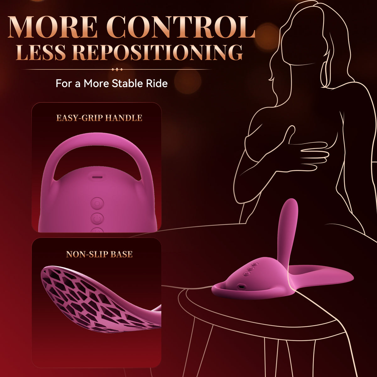 VVD Cush Ride—Flexible Body-Hugging Sex Machine